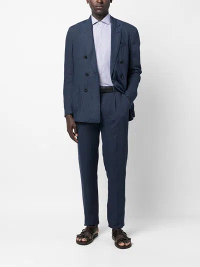 Finamore 1925 Napoli Regular Fit Striped Cotton Shirt