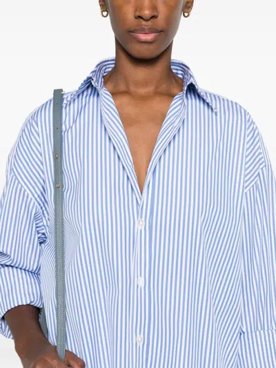 Shop Finamore 1925 Napoli Striped Cotton Shirt