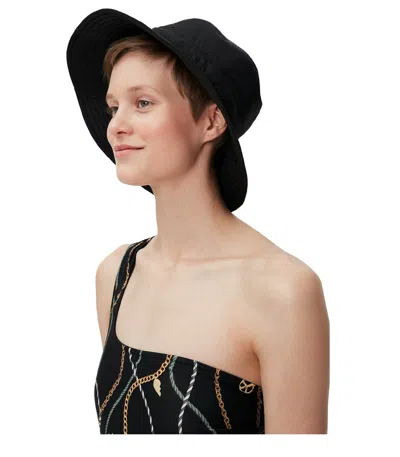 Ganni Yellow Stitch Bucket Hat Cr