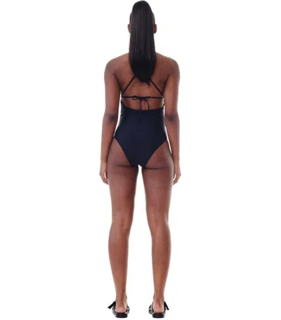 Ganni One-piece Swimsuit With Logo