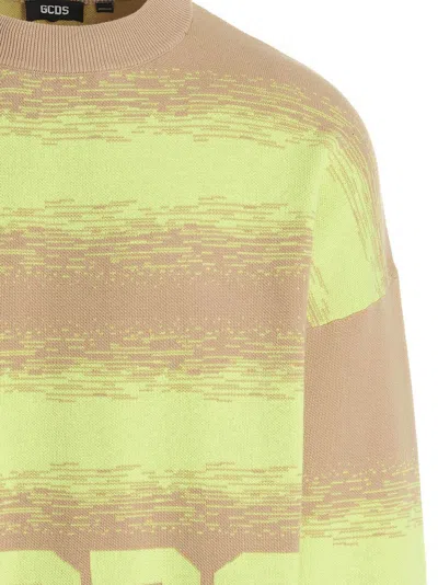 Gcds Multicolor Logo Jacquard Sweater