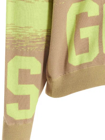 Gcds Multicolor Logo Jacquard Sweater