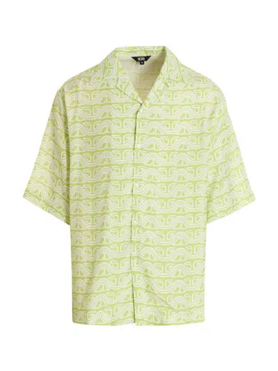 Gcds Waved Logo Shirt And Blouse Green