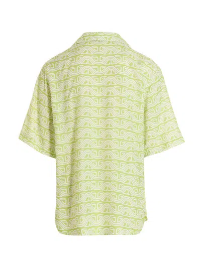 Gcds Waved Logo Shirt And Blouse Green
