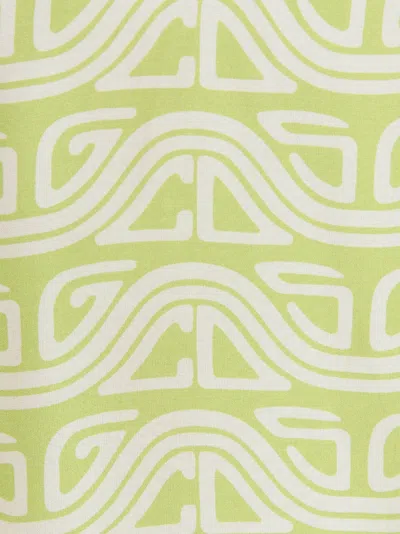Gcds Waved Logo Shirt And Blouse Green