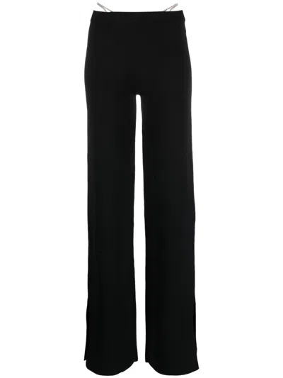 Gcds Crystal Embellished Wide Leg Trousers