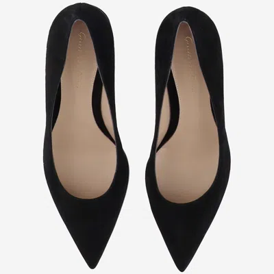 Gianvito Rossi Piper Suede Leather Pumps