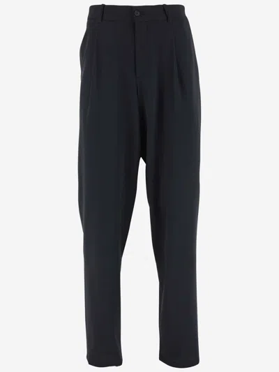 Giorgio Armani Wool Trousers With Pleated Front