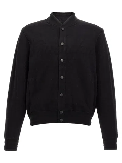 Givenchy Black Jacquard Logo Bomber Jacket