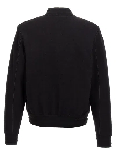 Givenchy Black Jacquard Logo Bomber Jacket