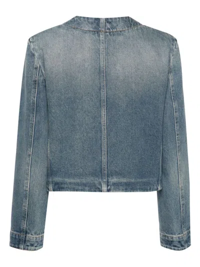Givenchy Jacket In Denim With Chain Details In Blue