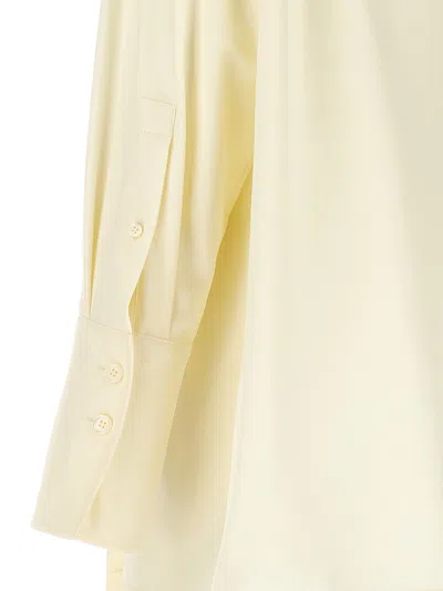 Givenchy Women Cream Silk Foulard Blouse