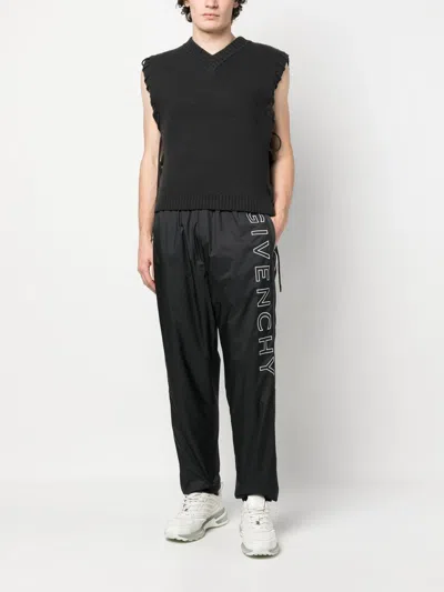 Givenchy Relaxed Fit Logo Embroidered Track Pants