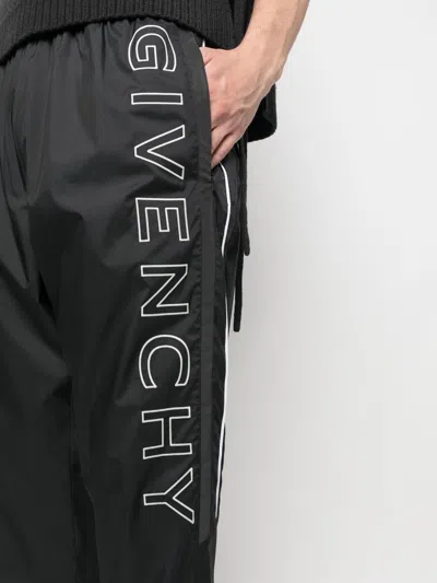 Givenchy Relaxed Fit Logo Embroidered Track Pants