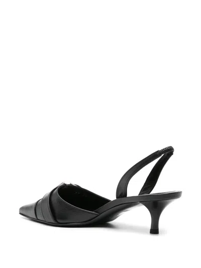 Givenchy Voyou Buckled Textured-leather Slingback Pumps