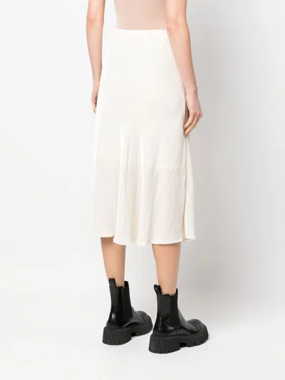 Gold Hawk High-waisted Silk-blend Skirt