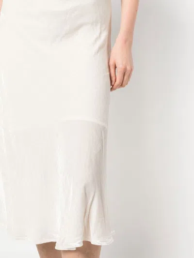 Gold Hawk High-waisted Silk-blend Skirt