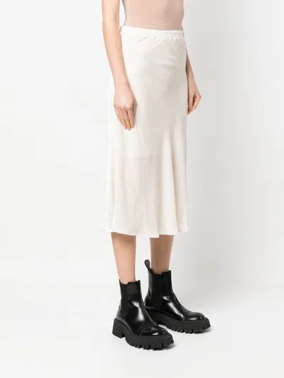 Gold Hawk High-waisted Silk-blend Skirt