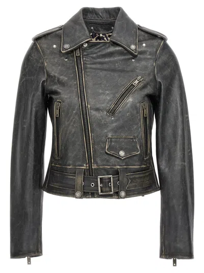 Golden Goose Destiny Slim Leather Jacket