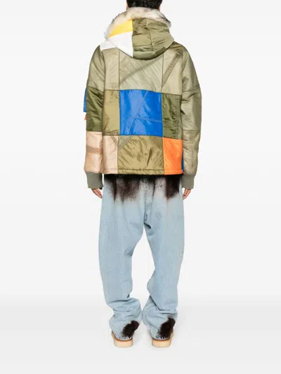 Greg Lauren Parachute Scrapwrk Color-block Panelled Jacket