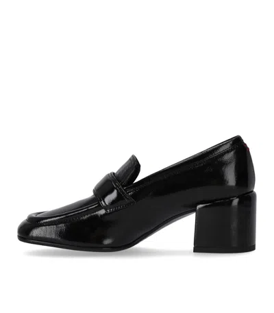 Shop Halmanera Glaze Black Heeled Loafer