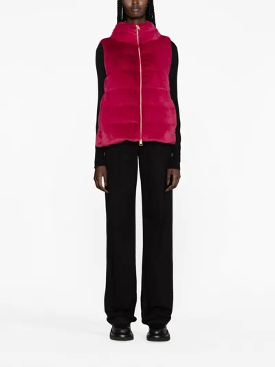 Herno Women Down Waistcoat In Pink