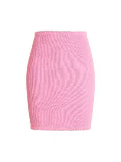 Hunza G Crinkled-effect Mini Skirt