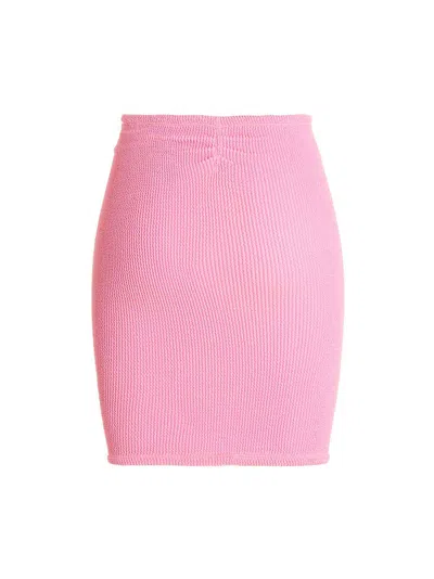 Hunza G Crinkled-effect Mini Skirt