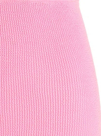 Hunza G Crinkled-effect Mini Skirt