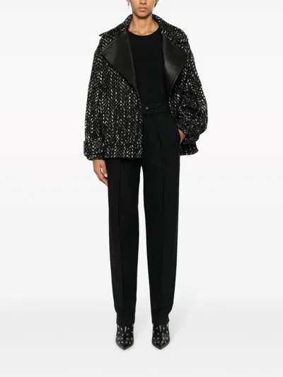 Iro Belted High-waisted Tailored Wool Trousers