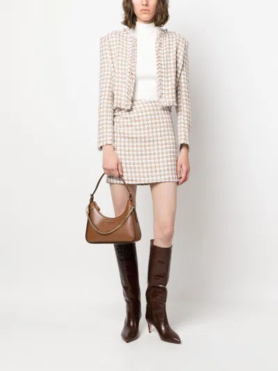 Iro Cotton Blend Silk Mini Skirt With Gathered Detailing