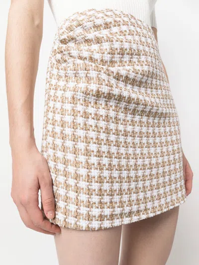 Iro Cotton Blend Silk Mini Skirt With Gathered Detailing