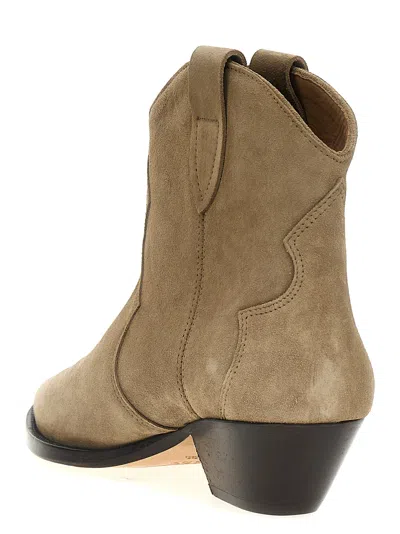 Isabel Marant Taupe Brown Calf Leather Texano Style Boots