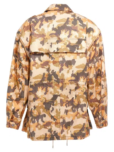 Isabel Marant 'camouflage Utility' Jacket Drawstring