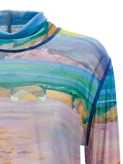 Jw Anderson Print Semi-transparent Top Tops
