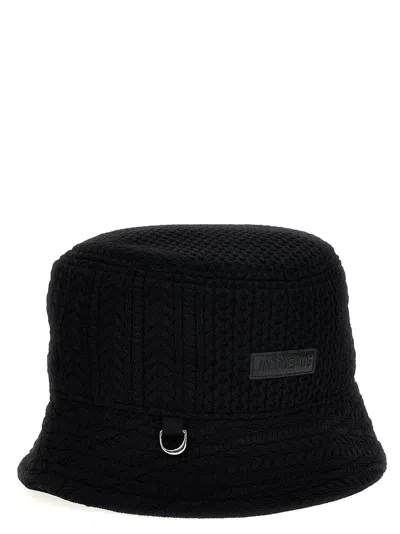 Jacquemus Le Bob Belo Cable Knit Bucket Hat