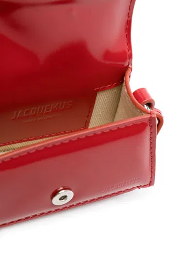 Jacquemus Red Le Porte Bambino Leather Airpod Case