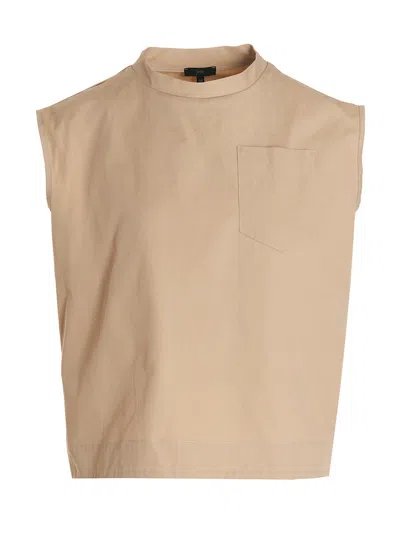 Jejia Sleeveless Blouse With Round Neck
