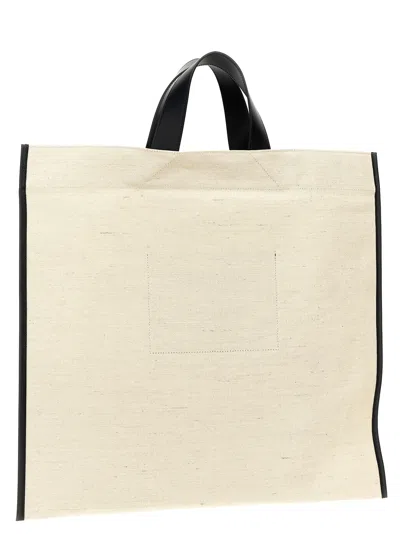 Shop Jil Sander 'border Book Tote Square' Shopping Bag