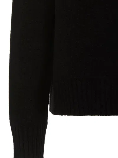 Jil Sander Black Cashmere Blend Oversize Sweater