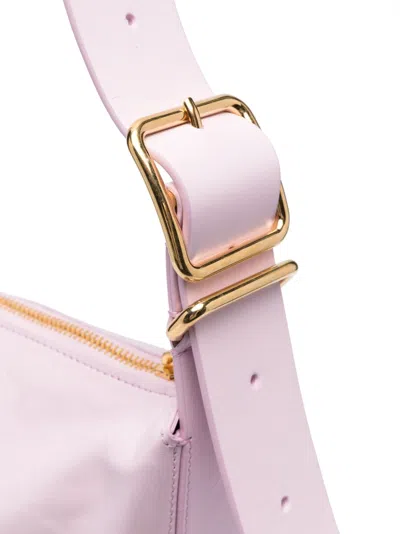 Jil Sander Medium Crinkled Leather Shoulder Bag