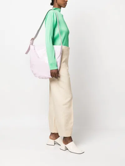 Jil Sander Medium Crinkled Leather Shoulder Bag