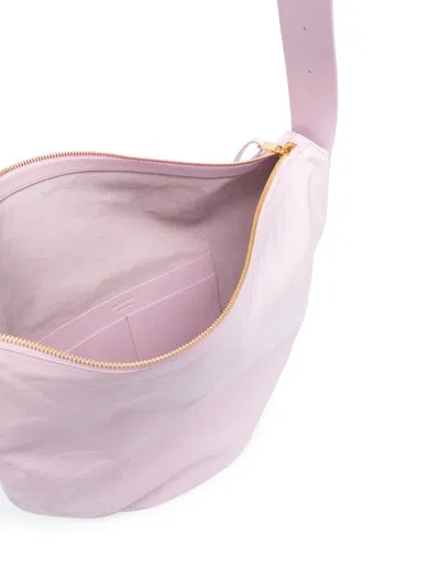 Jil Sander Medium Crinkled Leather Shoulder Bag