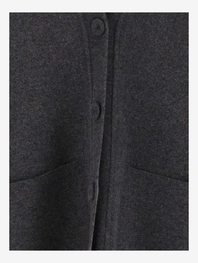 Jil Sander Relaxed Fit Wool Blend Cardigan