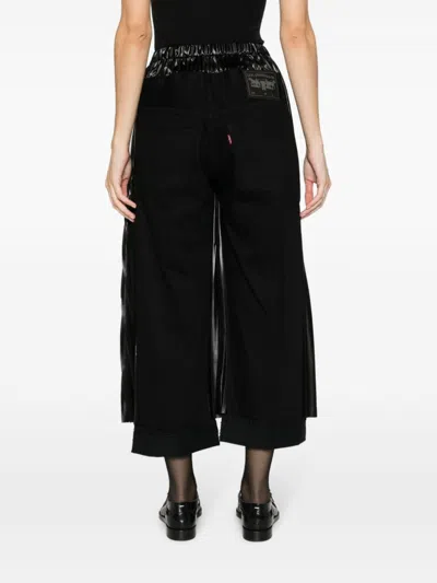 Junya Watanabe Pleated Layered Cropped Trousers