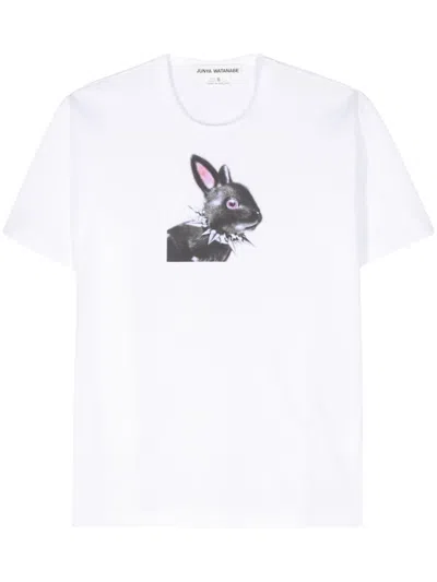 Shop Junya Watanabe Printed Cotton T Shirt