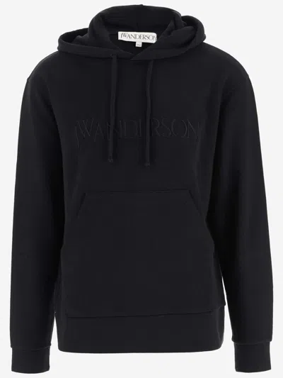 Shop Jw Anderson Cotton Sweatshirt With Logo