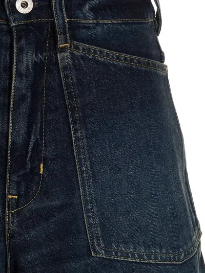 Kenzo Women Denim Shorts In Blue