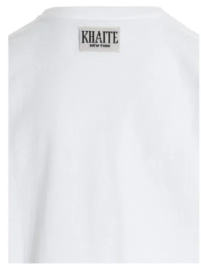 Khaite The Emmylou Cotton T-shirt In White