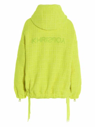 Khrisjoy Chris Windbreaker Tweed Casual Jackets And Parka Yellow